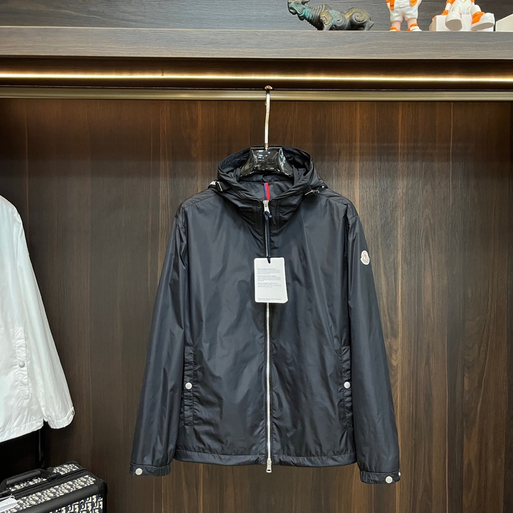 Moncler Men's Black Windbreaker Jacket